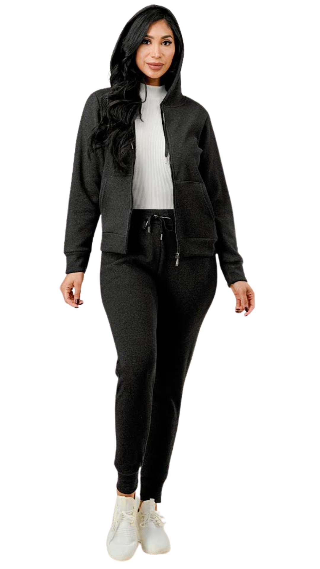 2 Piece Jogger Sets in Dark Grey - Ravi-bySteph