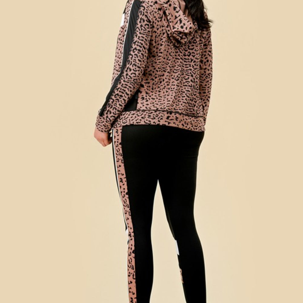 
                  
                    3 Piece Leopard Print Matching Workout Sets in Mocha - Ravi-bySteph
                  
                