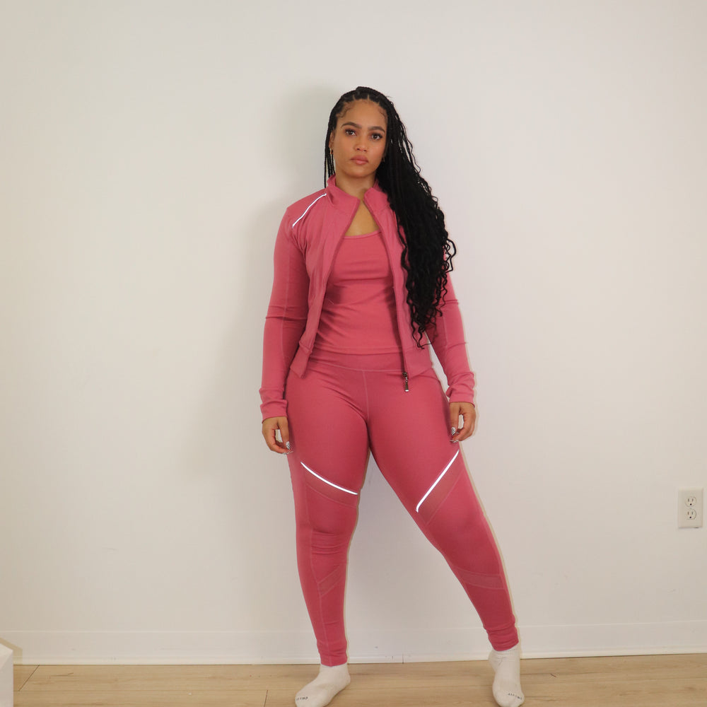 
                  
                    3 Piece Matching Workout Sets in Mauve - Ravi-bySteph
                  
                
