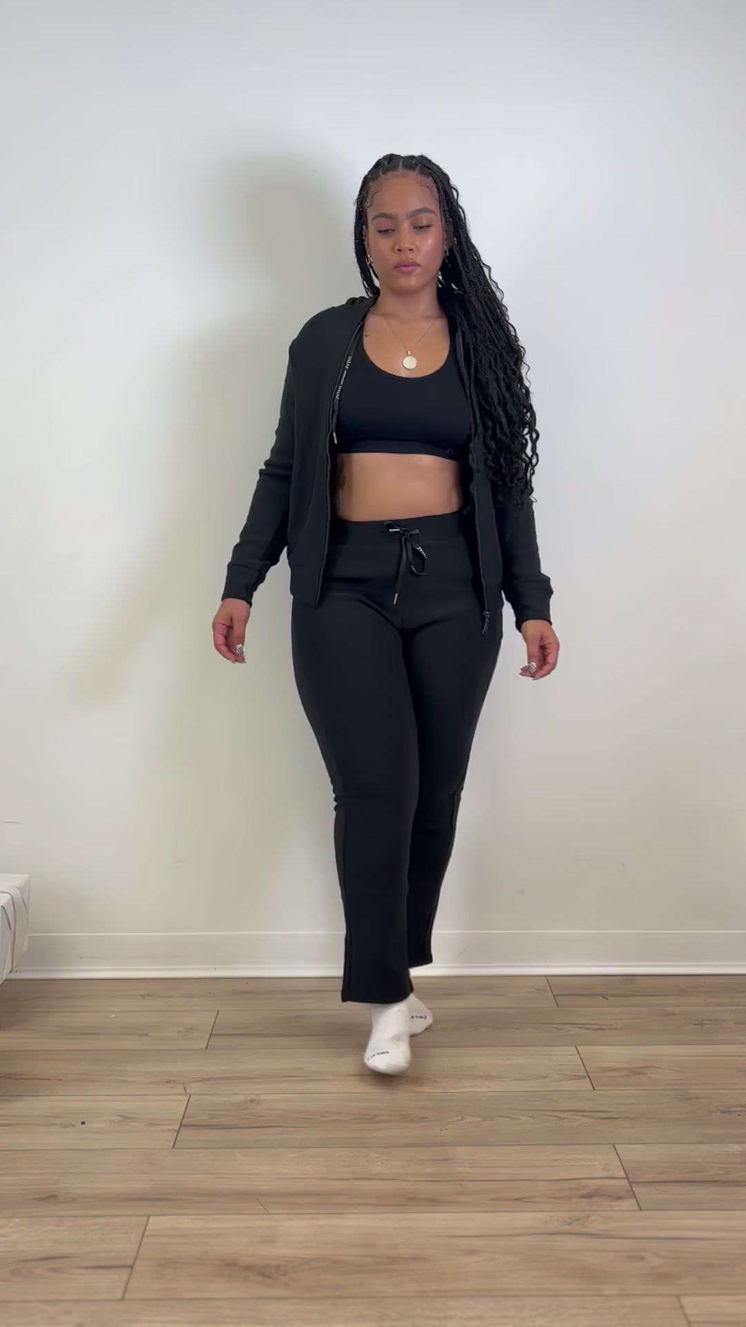2 Piece Pant Set in Black