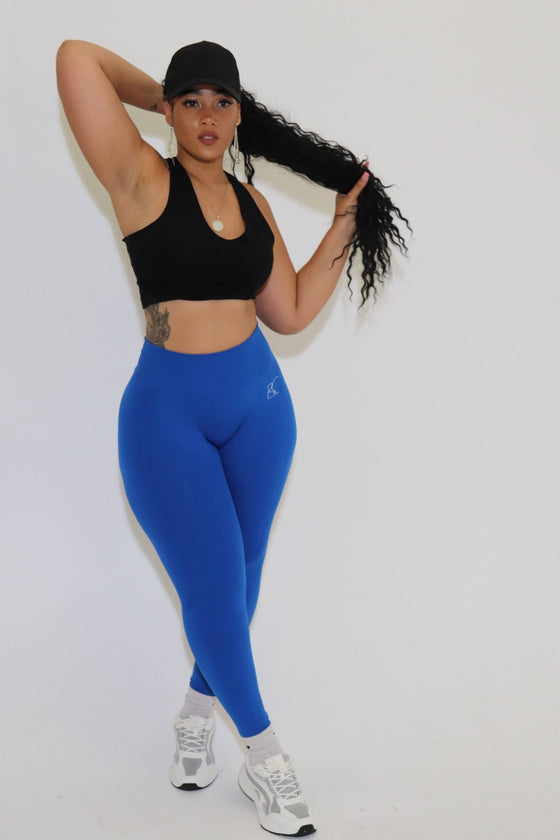 Ayanna Seamless Butt Scrunch Leggings in Icy Blue