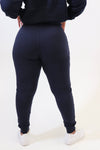 Relaxed Fit Jogger Sweatpants in Deep Navy